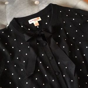Brooks Brothers Polka Dot Cardigan